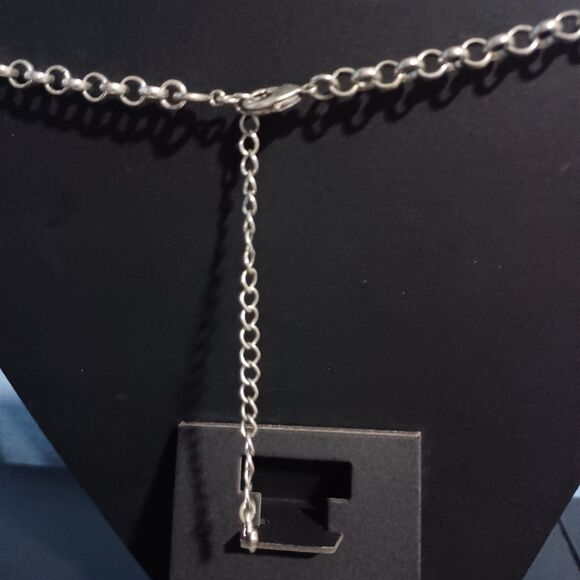 PREMIER DESIGNS Fade to Black Matte Silver Necklace, 16" - Picture 3 of 4